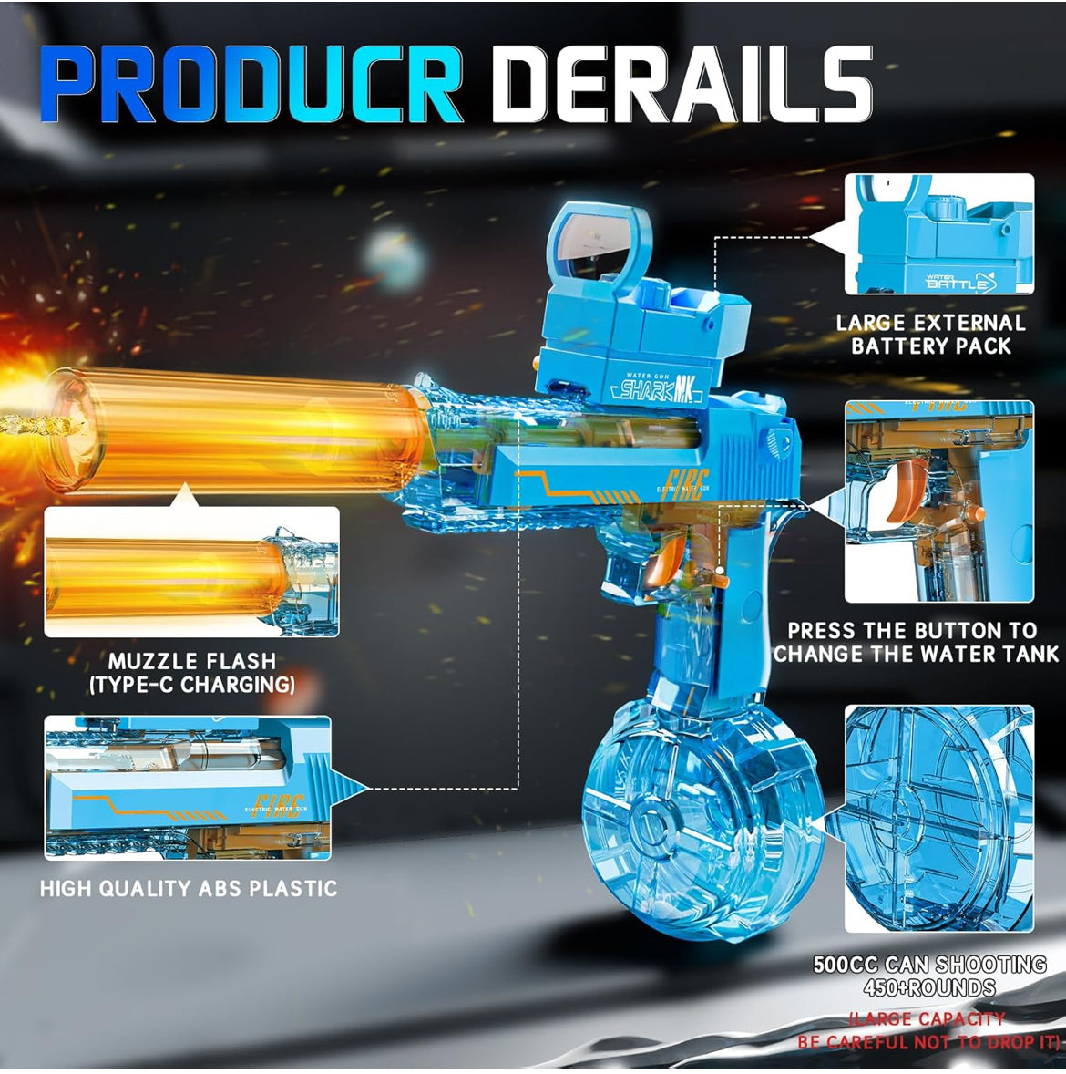 Electric Super Soaker Water Gun
