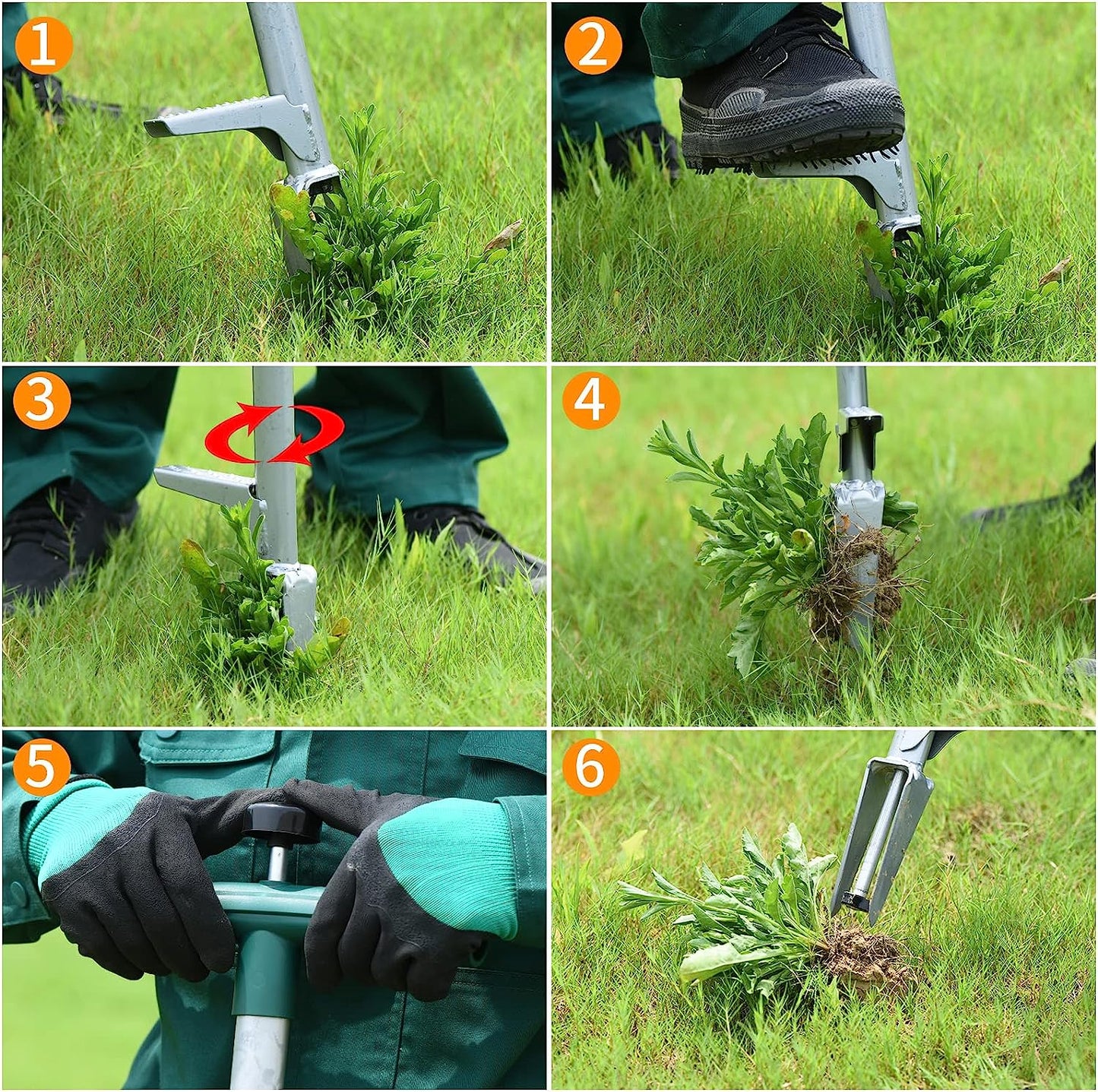 Weed Puller, Stand Up Weeder Manual Weeding Tool
