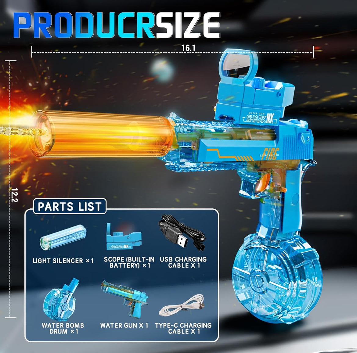 Electric Super Soaker Water Gun