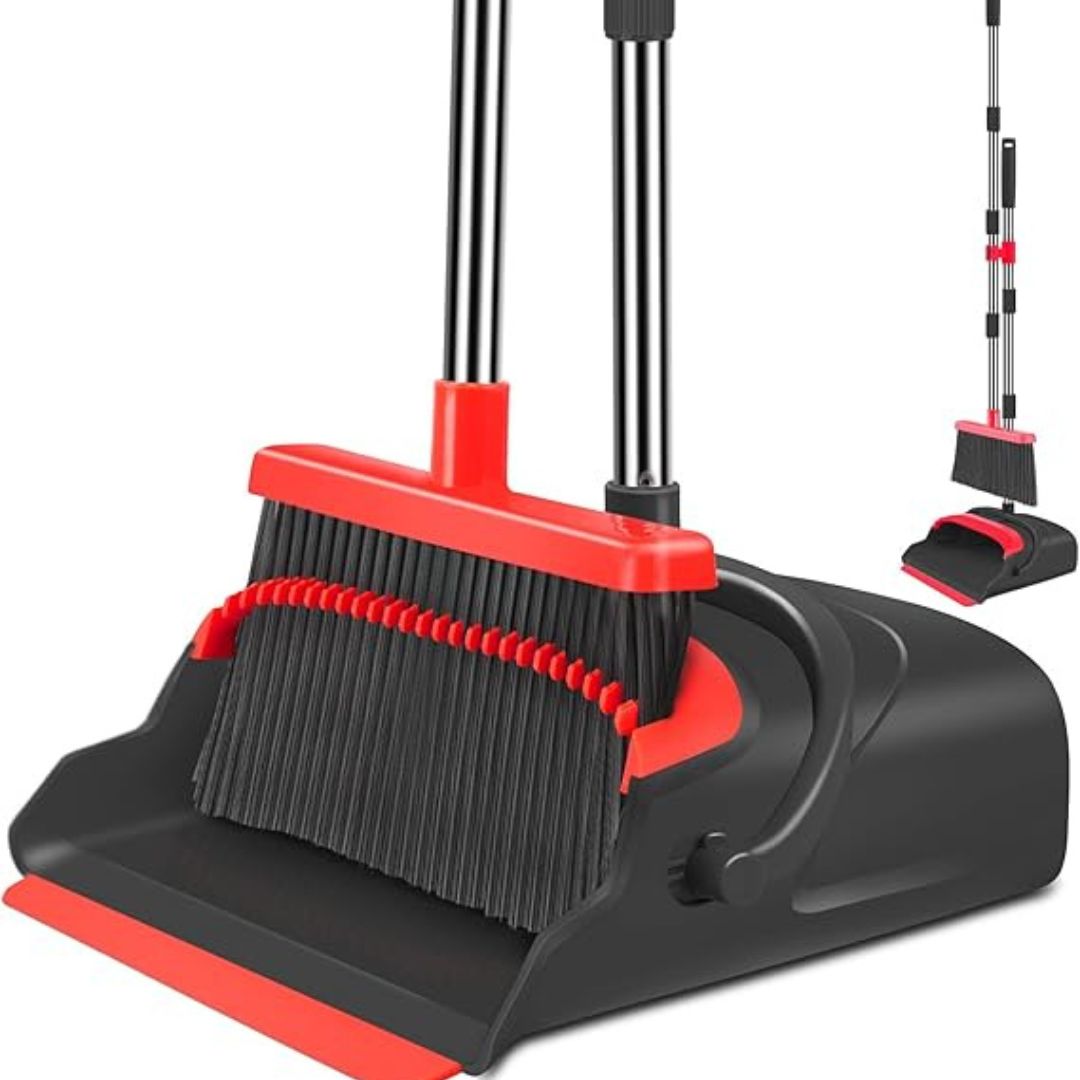 Upgrade Broom and Dustpan Set