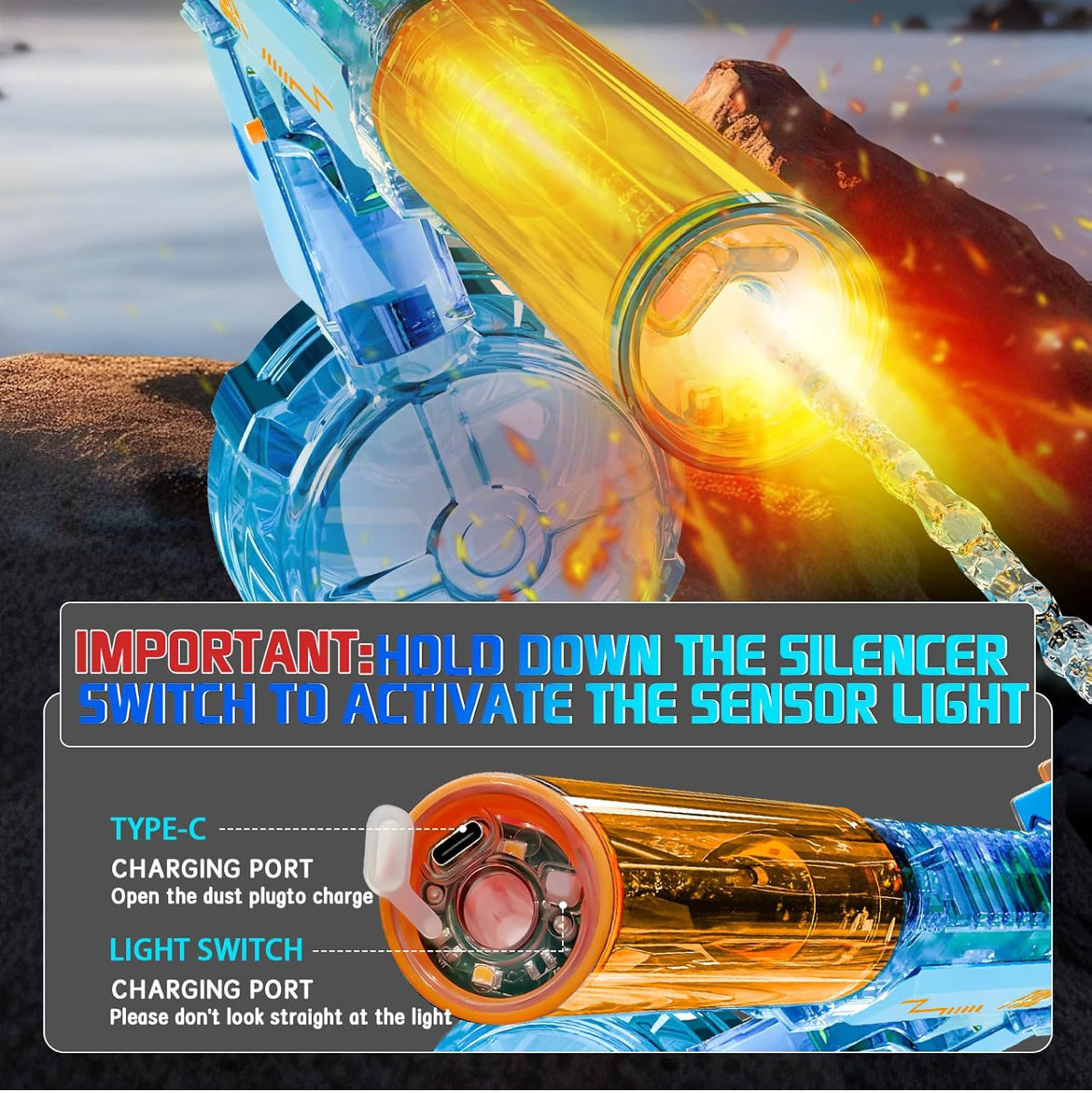 Electric Super Soaker Water Gun