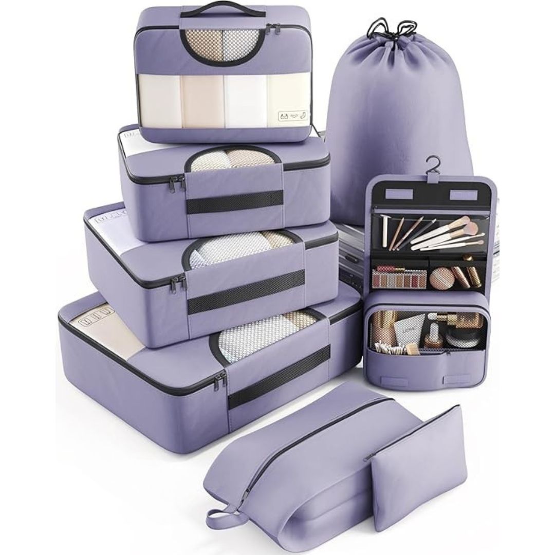 8 Set Packing Cubes for Travel