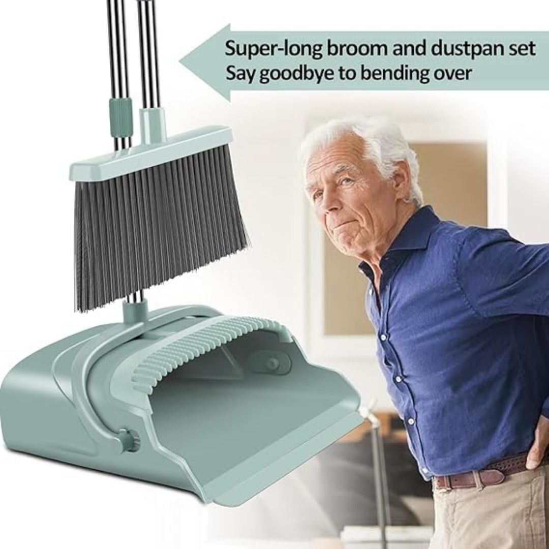 Upgrade Broom and Dustpan Set