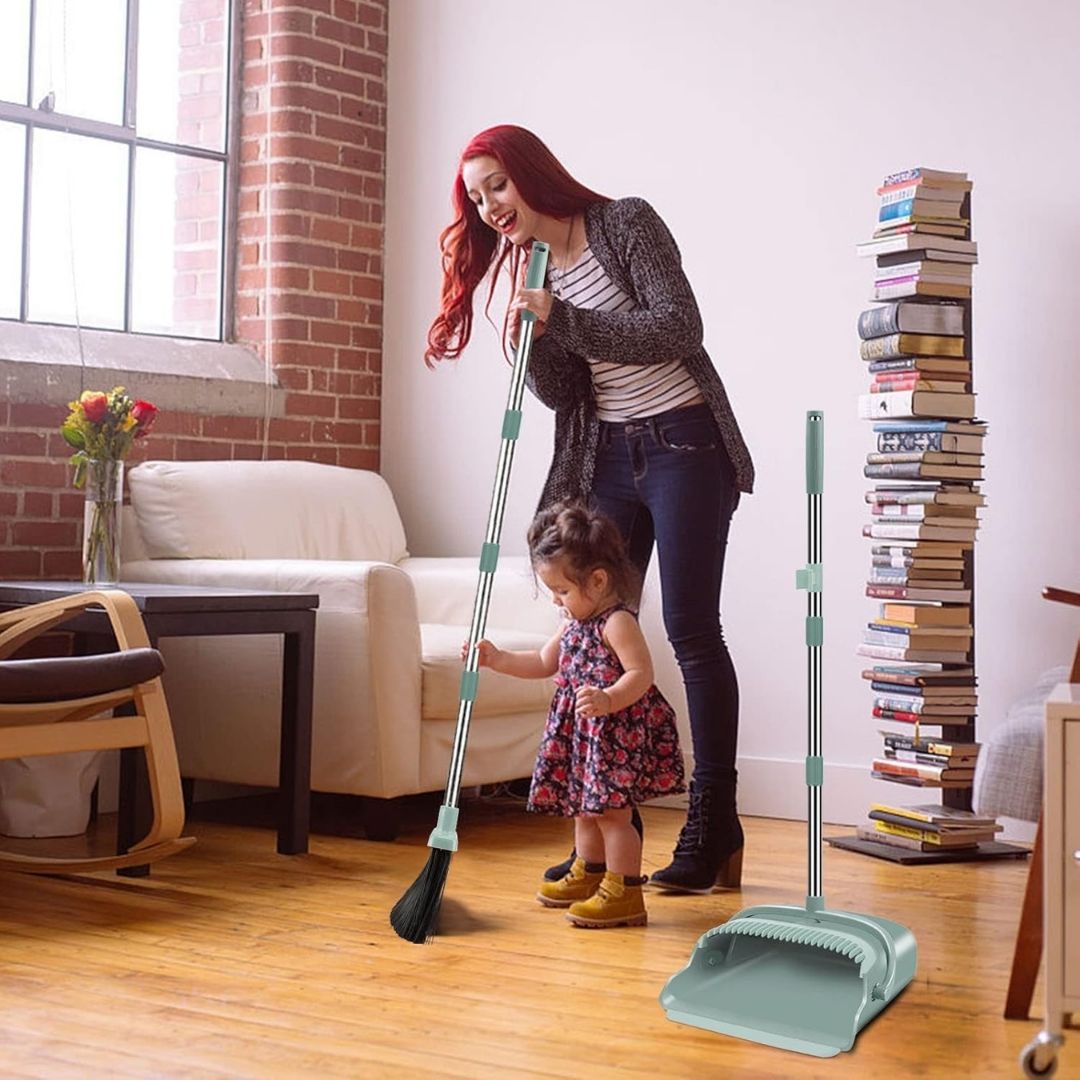 Upgrade Broom and Dustpan Set