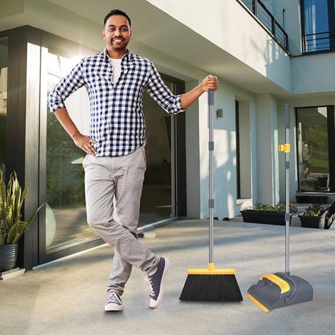 Upgrade Broom and Dustpan Set