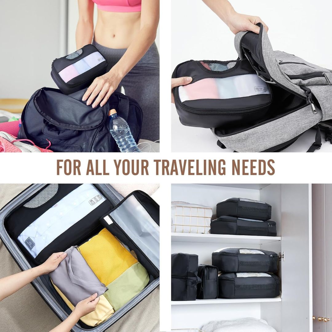 8 Set Packing Cubes for Travel