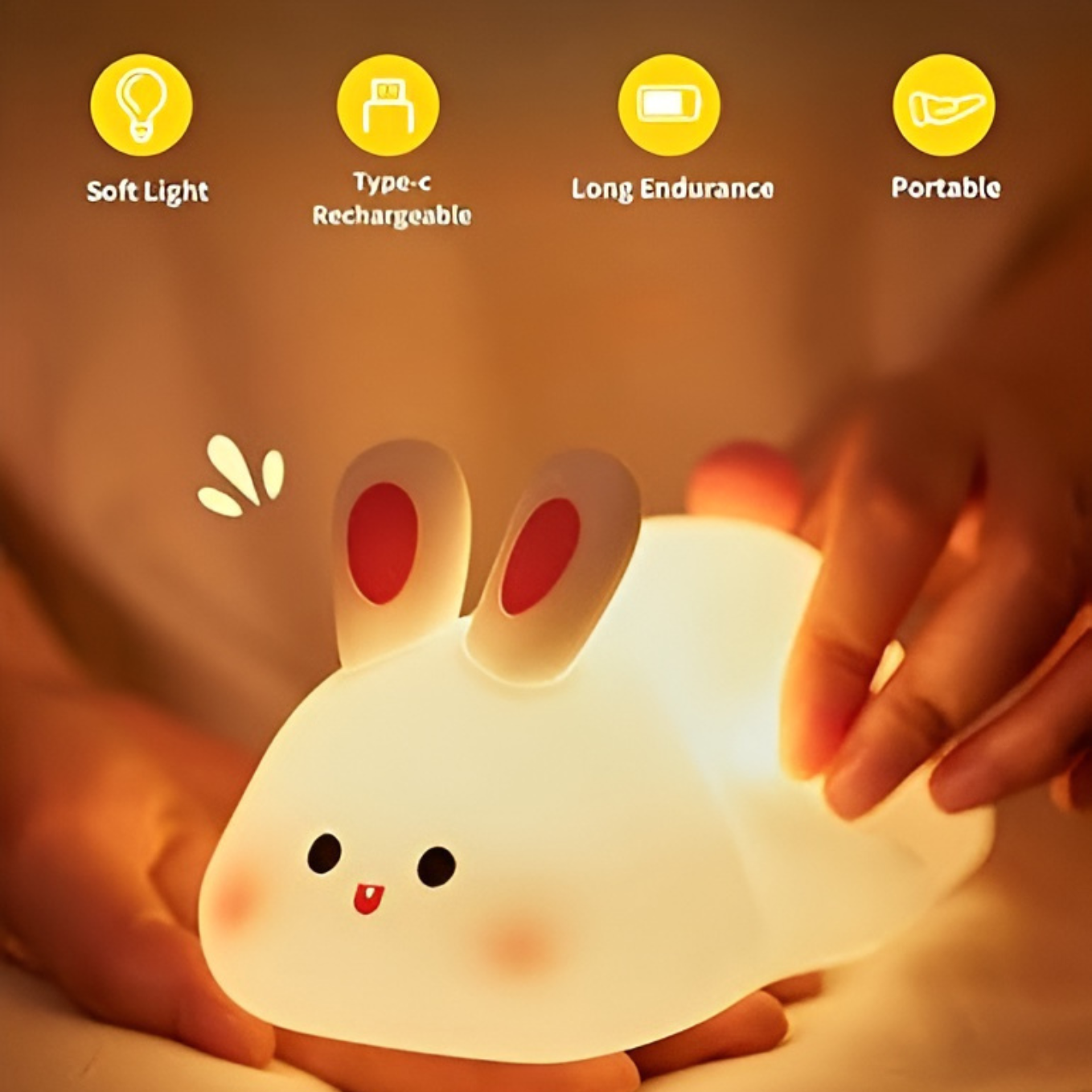 Big Face Rabbit Lamp