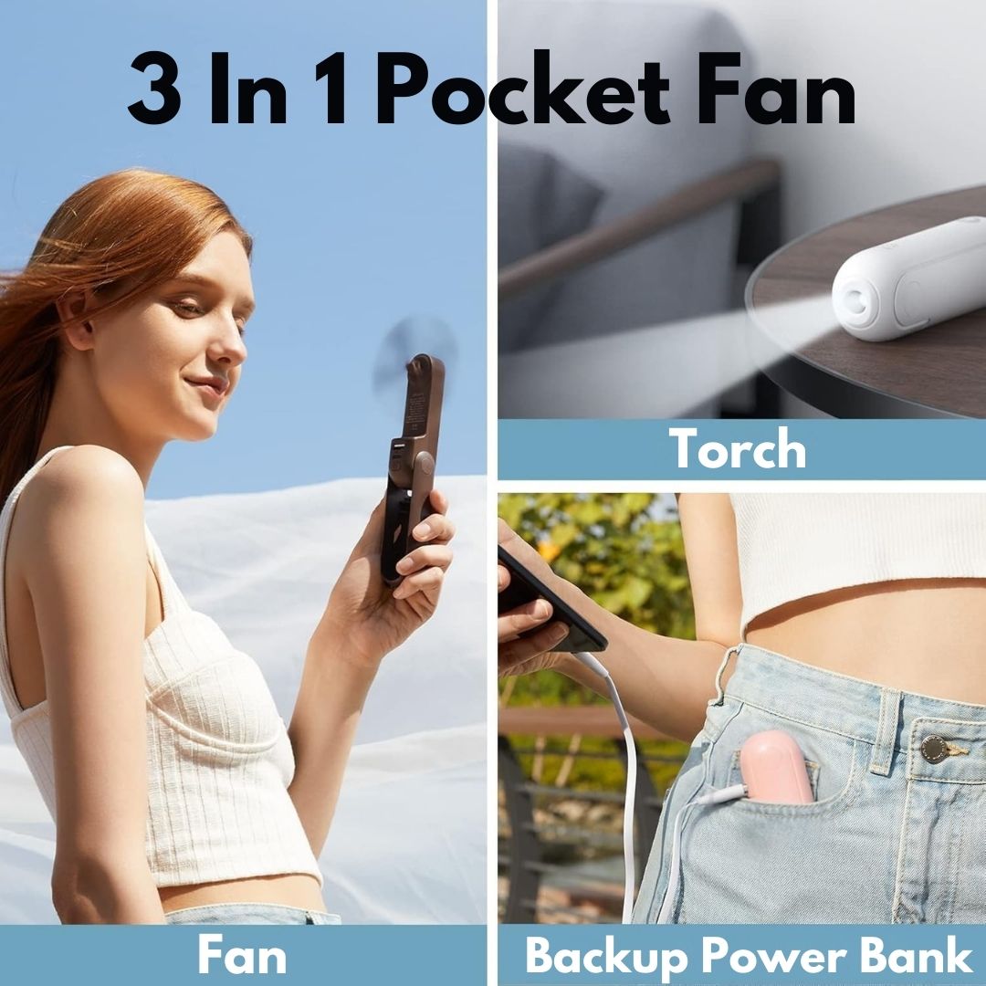 3 In 1 Handheld Mini Fan