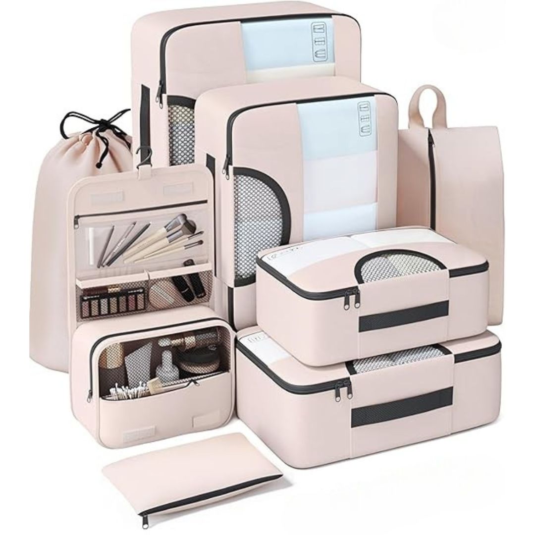 8 Set Packing Cubes for Travel