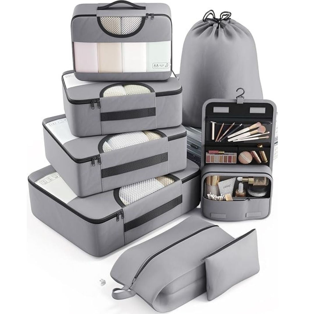 8 Set Packing Cubes for Travel