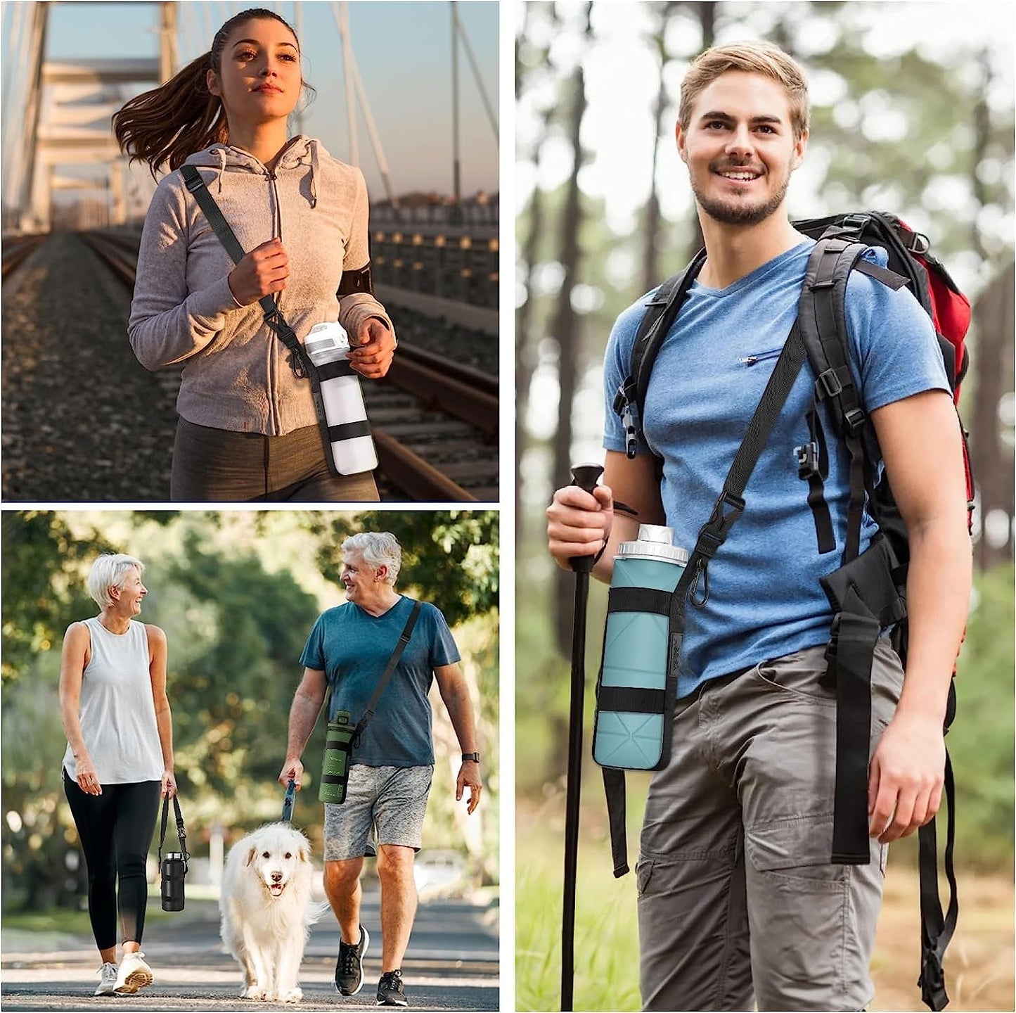 Carrier Strap, for 12/25/32/40/64 Oz Universal/Hydro Flask Water Bottles