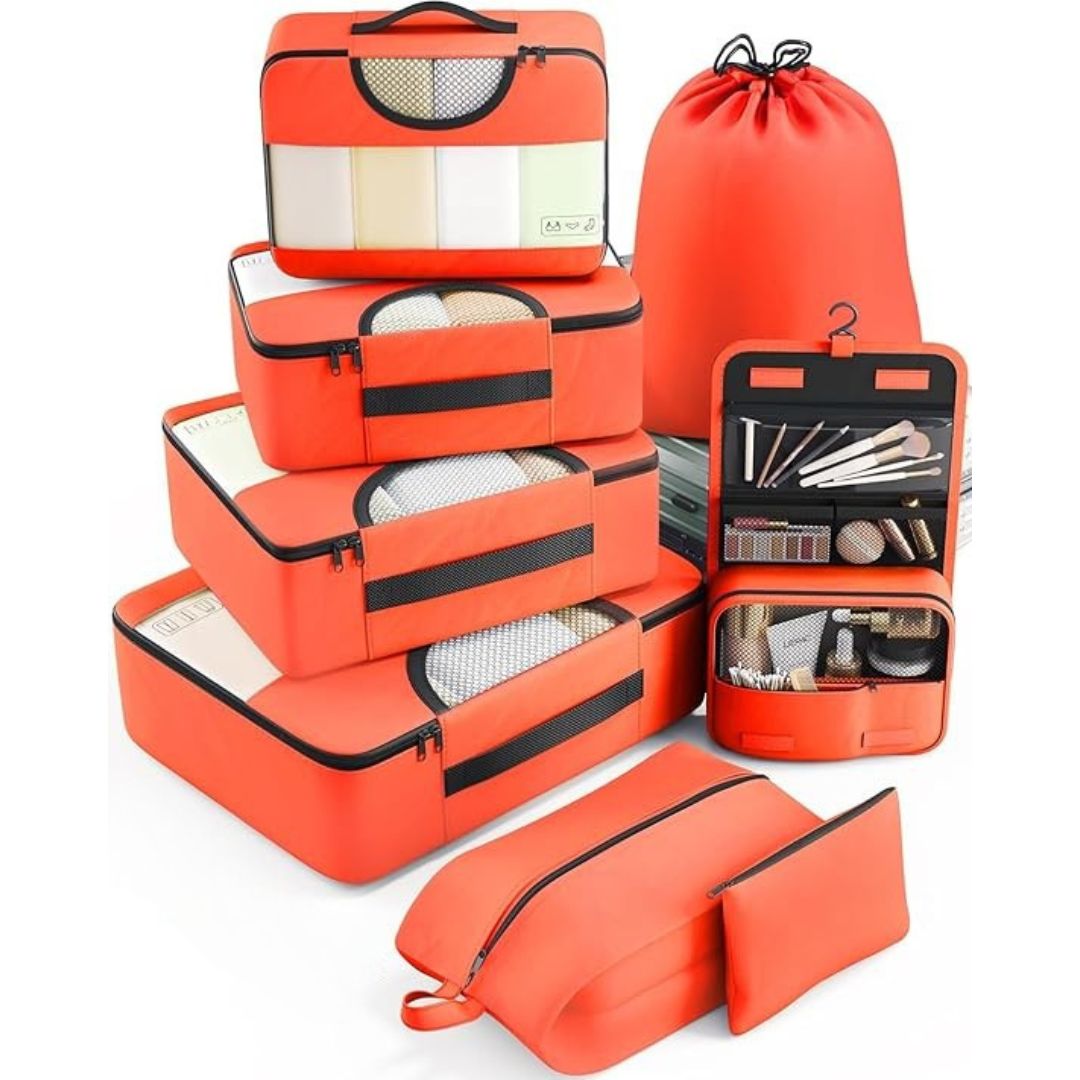 8 Set Packing Cubes for Travel