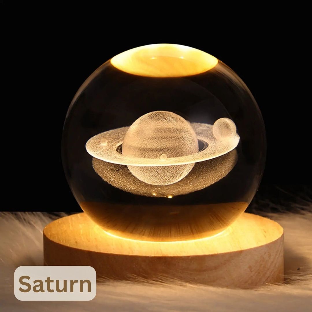 Calming Cosmic Lights: The Galaxy, Saturn and the Moon